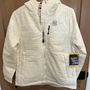 Eddie Bauer Off-White Quilted Jacket